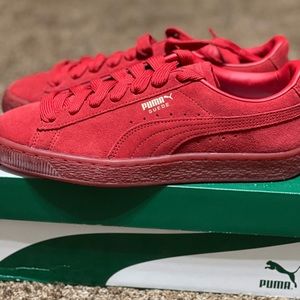 Suede classic mono gold